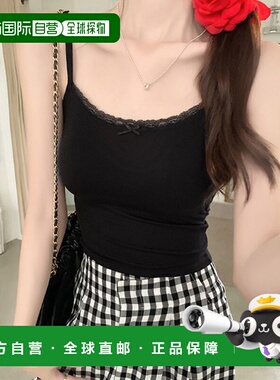 1h可退 日本直邮WEGO 女士蕾丝边吊带背心  DF25SM03L0014