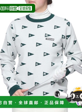 日本直邮Admiral GOLF 女士旗帜提花巡洋舰夹克 ADLA454-WHT 高尔