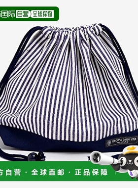 【日本直邮】Colorful Candy Style 腰包便当包名牌条纹藏青N3446