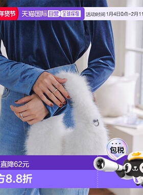 日本直邮KOBE LETTUCE 链条肩带皮草包 [B1596]