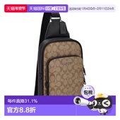 百搭男士 日本直邮 COACH蔻驰时尚 腰包单肩包旅行商务斜挎包CO910