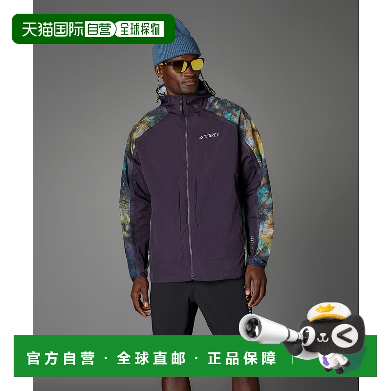 1h可退 日本直邮ADIDAS DISNEY 男士防风连帽运动夹克 KQU65