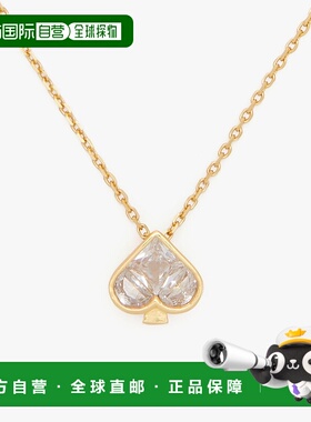 1h可退 日本直邮kate spade new york 迷你黑桃吊坠项链 男女同款