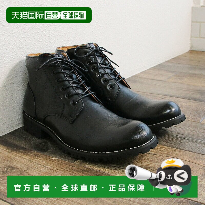 日本直邮男士工作靴 防水 防滑 轻便 系带 登山靴 徒步靴 侧拉链