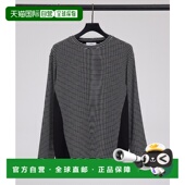 日本直邮5351 男女同款 POUR 1h可退 LES HOMMES 拼接条纹长袖 T恤