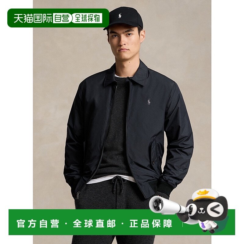 日本直邮Polo Ralph Lauren FW24 纯色Logo刺绣口袋长袖夹克外套