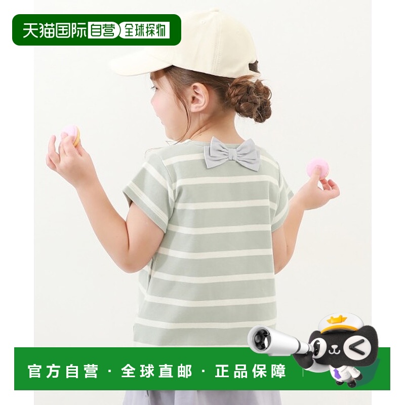 日本直邮devirock 儿童版先染鹿仔纹弹力短袖T恤 172GTP005