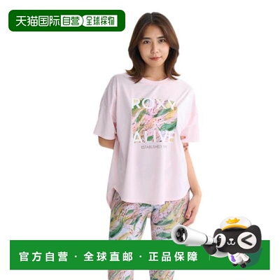 日本直邮ROXY HAVE A GREAT DAY健身半袖T恤 25FWRST254522PNK 粉