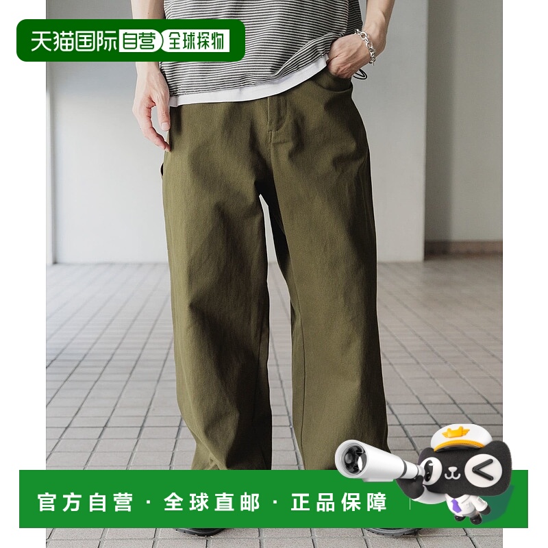 1h可退 日本直邮SENSE OF PLACE男装夏用轻便卡其工装宽松长裤 AA