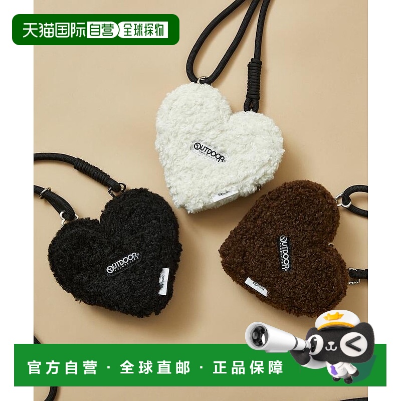 1h可退 日本直邮OUTDOOR PRODUCTS BASICKS联名迷你心形毛绒包 34