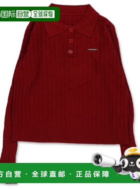 1h可退 日本直邮SPINNS 女装 细绞花针织 简约单点装饰 POLO衫 25