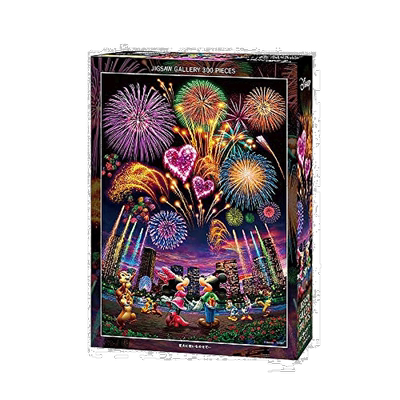 【日本直邮】Tenyo 300片平面拼图迪士尼思念随着烟花散去