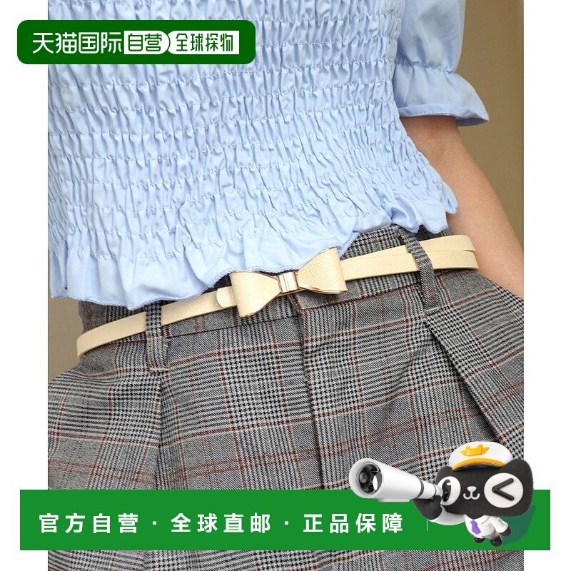 日本直邮florge 缎带主题细款皮革腰带 FL8218EW009479 腰带,箱包皮具/热销女包/男包,手拿包,淘宝优惠券,粉丝福利购,淘宝优惠卷