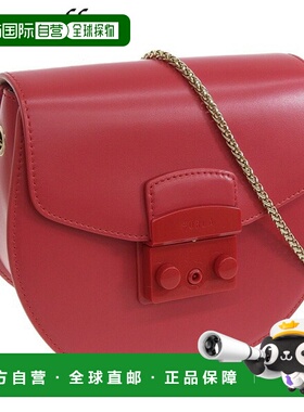 日本直邮Furla 女士单肩包 红色 BATJEPOVNC000RUB00 FURLA 店