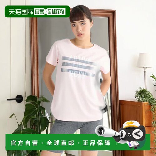 日本直邮ROXY FLASHBACK短袖T恤 [25SPRST251538PNK] 女士T恤条纹