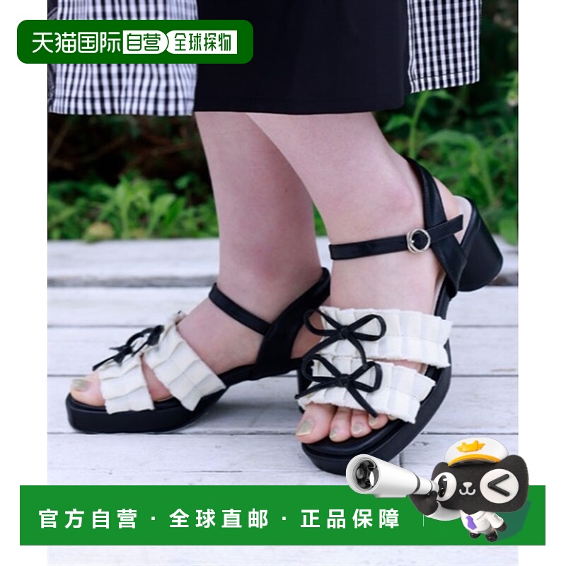 1h可退 axes femme 女士配色流苏蝴蝶结凉鞋 TL622X90