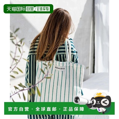 1h可退 日本直邮BONGUSTA 女装 全棉条纹托特包 2025秋冬新品 346