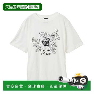 1h可退 日本直邮Candy Stripper 男女同款TINY RIOT短袖T恤 12546