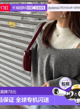 1h可退 日本直邮mily bilet 女装 拼接V领 针织套装  mi1029168