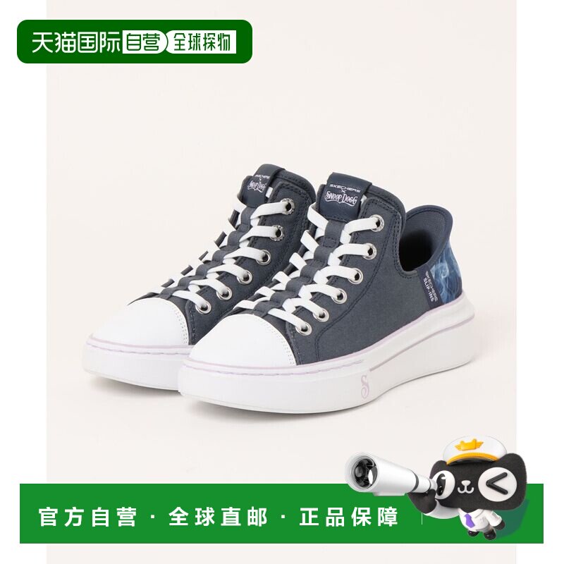 1h可退 日本直邮SKECHERS 女装 舒适懒人鞋 高帮帆布休闲鞋 SNOOP