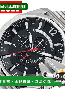 日本直邮 Diesel 手表 Mega Chief 男士黑色 DZ4308 流行新款品牌