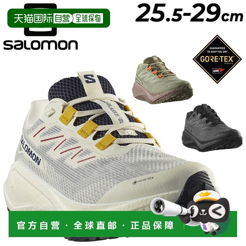 日本直邮Salomon 男士低帮防水厚底鞋慢跑鞋 AERO BLAZE 3 GRVL G