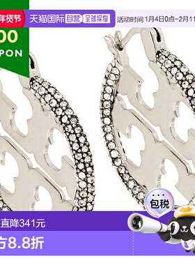 日本直邮Tory Burch 耳环配饰银白色女士 TORY BURCH 148178 042