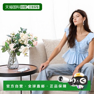 GRL蝴蝶结褶皱 泡泡袖 peplum sd078新款 上衣 衬衫 日本直邮日潮