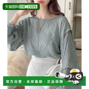 女士2way透视雪纺提花上衣 classicalelf 日本直邮Classical Elf