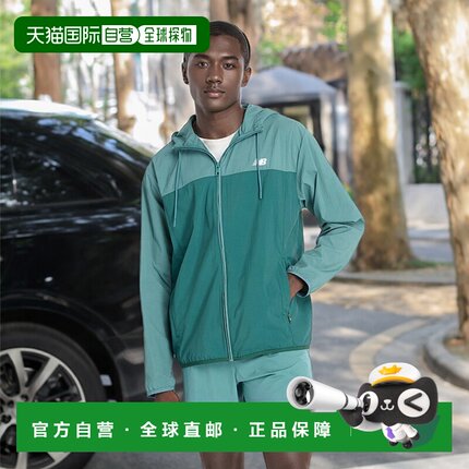 1h可退 日本直邮New Balance 男士运动风防风夹克 MJ41506NUS外套