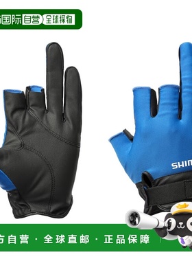 日本直邮Shimano 手套 01 基本款手套L 蓝色 GL-008Y