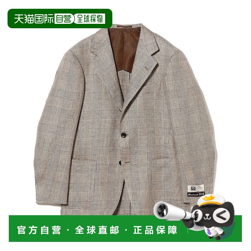 日本直邮BEAMS BAIRD McNUTT 手工亚麻格纹夹克