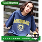 日本直邮WEGO 校园风格 男士 夏秋季 1h可退 时尚 COLLEGE宽松T恤 款