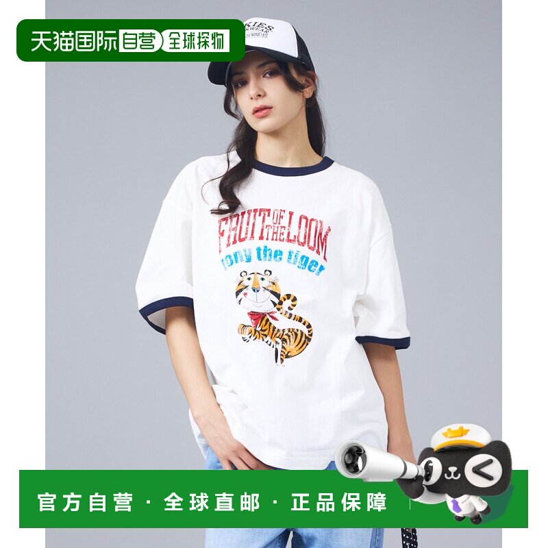 日本直邮FRUIT OF THE LOOM 男女同款 凯洛格联名复古风圆领T恤 0