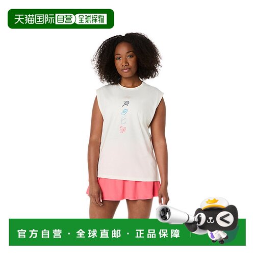 日本直邮ASICS 圆领纯色无袖网球衣 女款