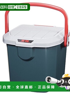 【日本直邮】IRIS OHYAMA 收纳箱 灰色/深绿色 踏板 椅子