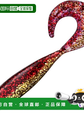 【日本直邮】达亿瓦Shad Tail Worm Ricky Grub 3.5 红金