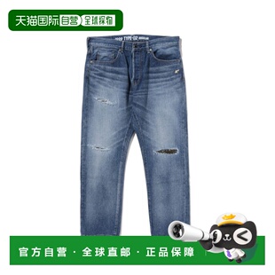 APE BATHING 男装 宽松版 左腿刺绣设 1h可退 型丹宁裤 日本直邮A