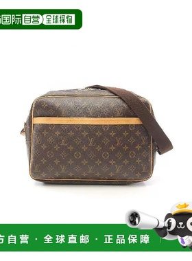 日本直邮中古LV路易威登女包B级9新Reporter GM记者包涂层/防水帆