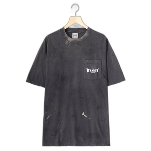 1h可退 日本直邮READYMADE 男女同款复古加工口袋短袖T恤 RECOBK0