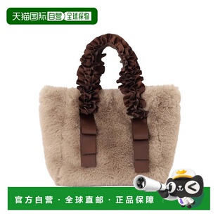 1h可退 日本直邮PROPORTION BODY DRESSING 荷叶边手柄仿皮草托特