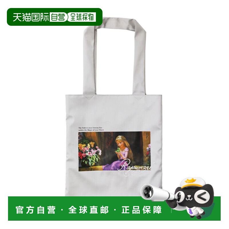 日本直邮Disney ACCOMMODE 魔发奇缘 长发公主 帕斯卡 缎面托特包