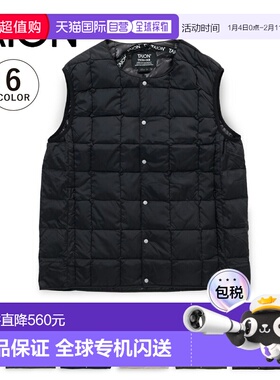 日本直邮TAION 内搭背心马甲外套圆领纽扣男士轻薄保暖羽绒男款TA