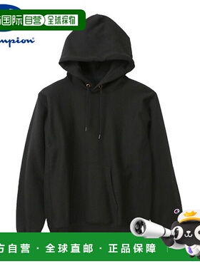 日本直邮Champion Reverse Weave 套头连帽衫黑色 (c3-n190-090)