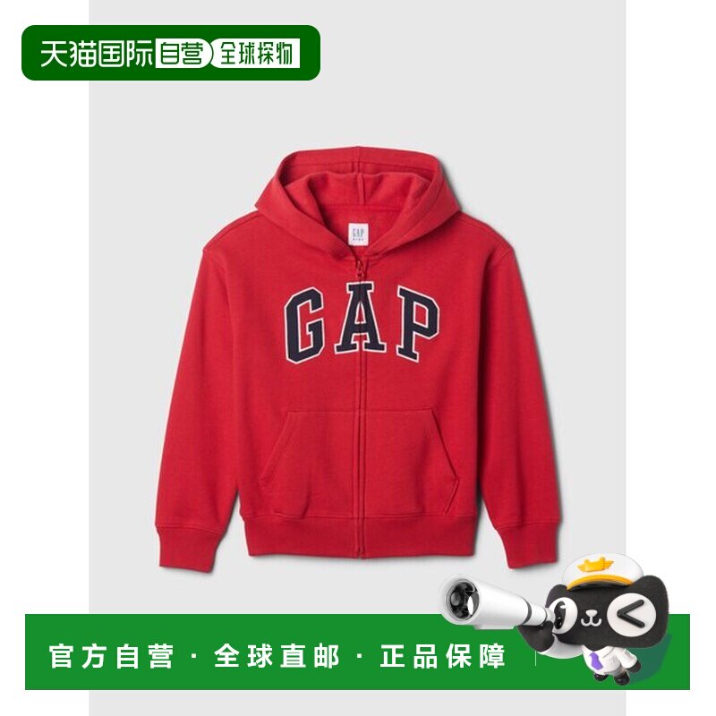 日本直邮儿童宽松GAP标志拉链派克外套 [408560355]儿童款抓绒图片
