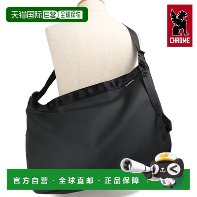 日本直邮Chrome Newspaper 26升男女士防水单肩包哑光黑色 [JP197