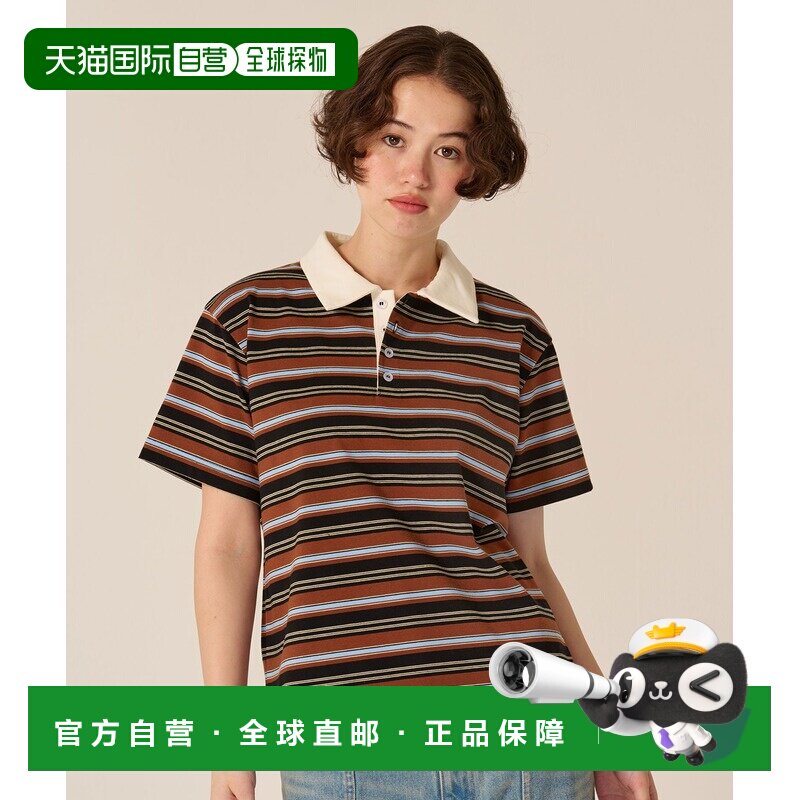 TINA：JOJUN 女装 多色条纹短袖Polo衫 t 【付后1h可退】学院风