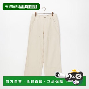 付款1h内可退 日本直邮NOIR FABRIK 女士低腰双膝褶工装风棉质阔