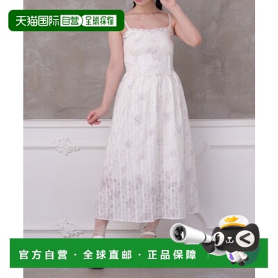 1h可退 日本直邮axes femme 女士花卉图案吊带连衣裙 TE341X04