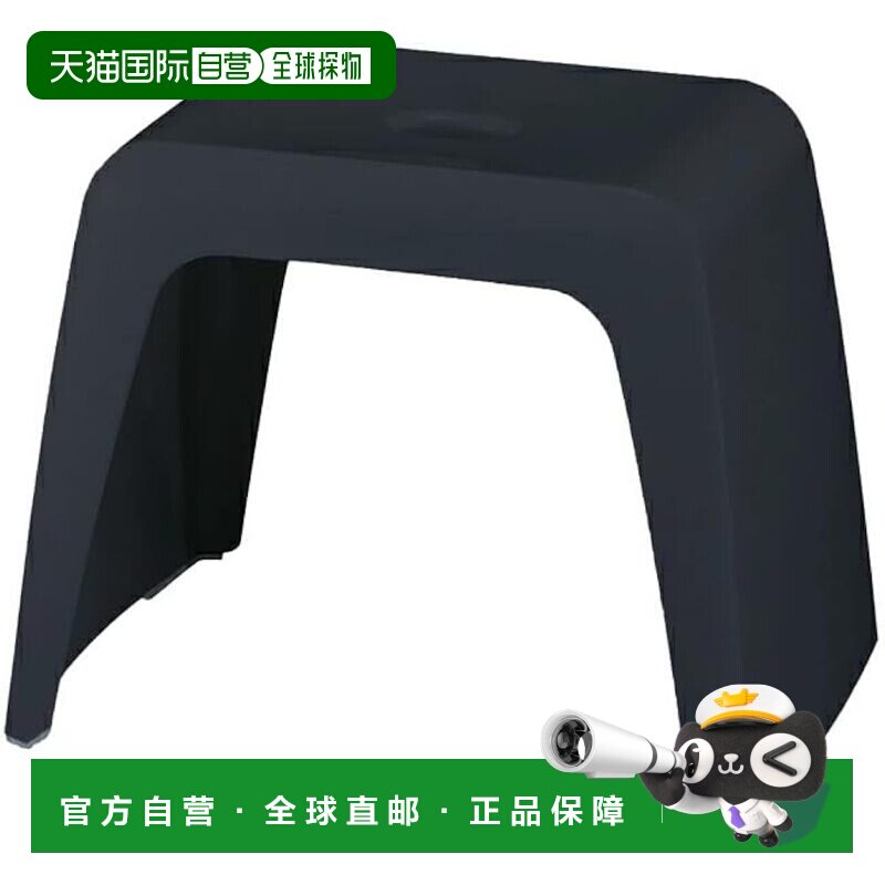 【日本直邮】ASVEL 30cm 挂浴缸高脚浴室凳 黑色